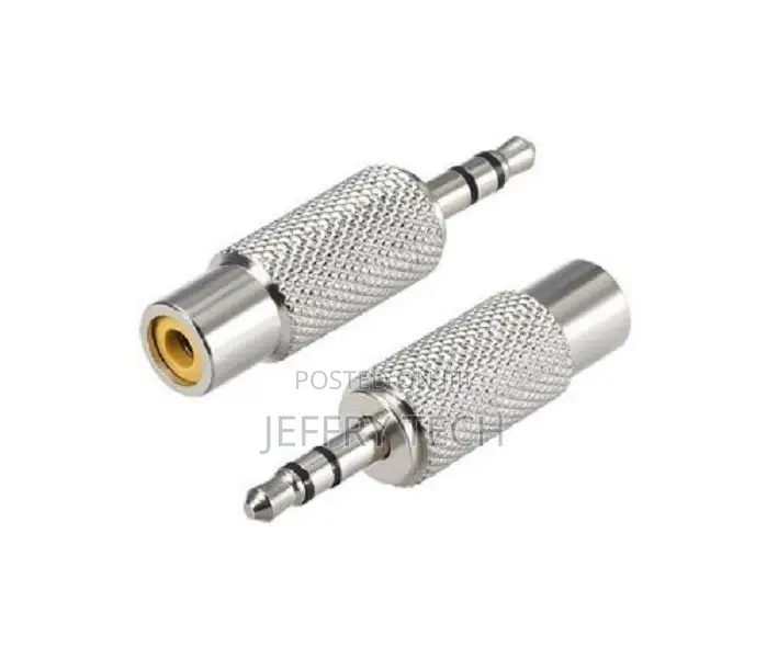 3.5mm Male to RCA Female Converter Coupler Metal Connector S
