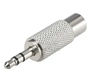 3.5mm Male to RCA Female Converter Coupler Metal Connector S