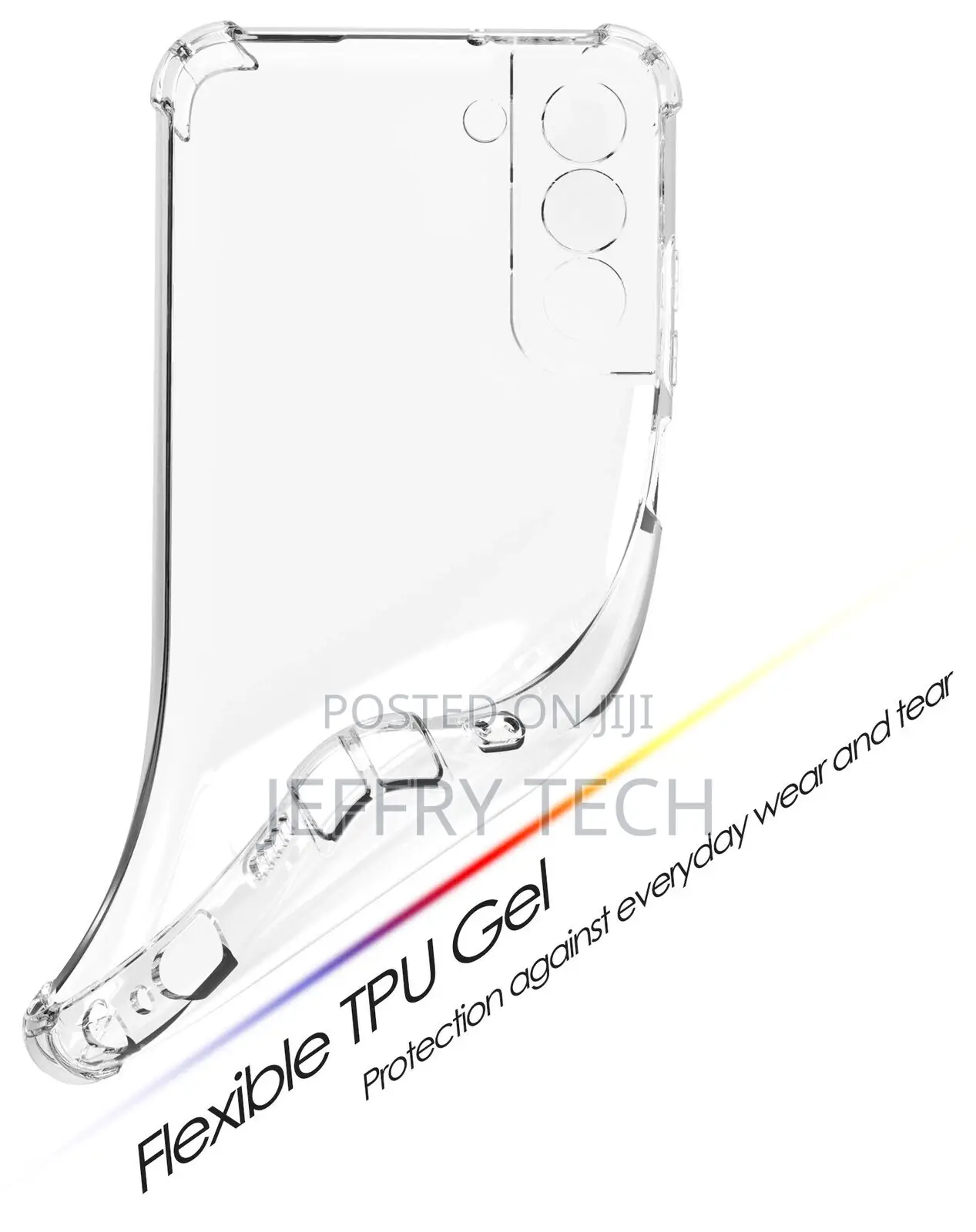 Clear Flex Gel TPU Skin Case Phone Cover for Galaxy S22 Plus