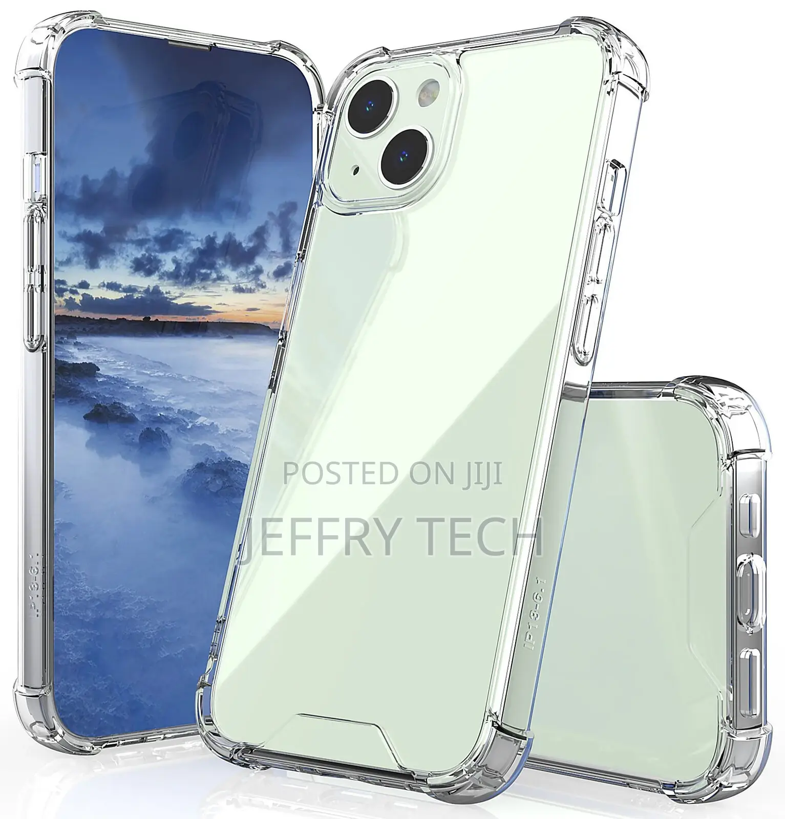 Transparent Anti-Shock Clear Phone Case Cover for iPhone 13