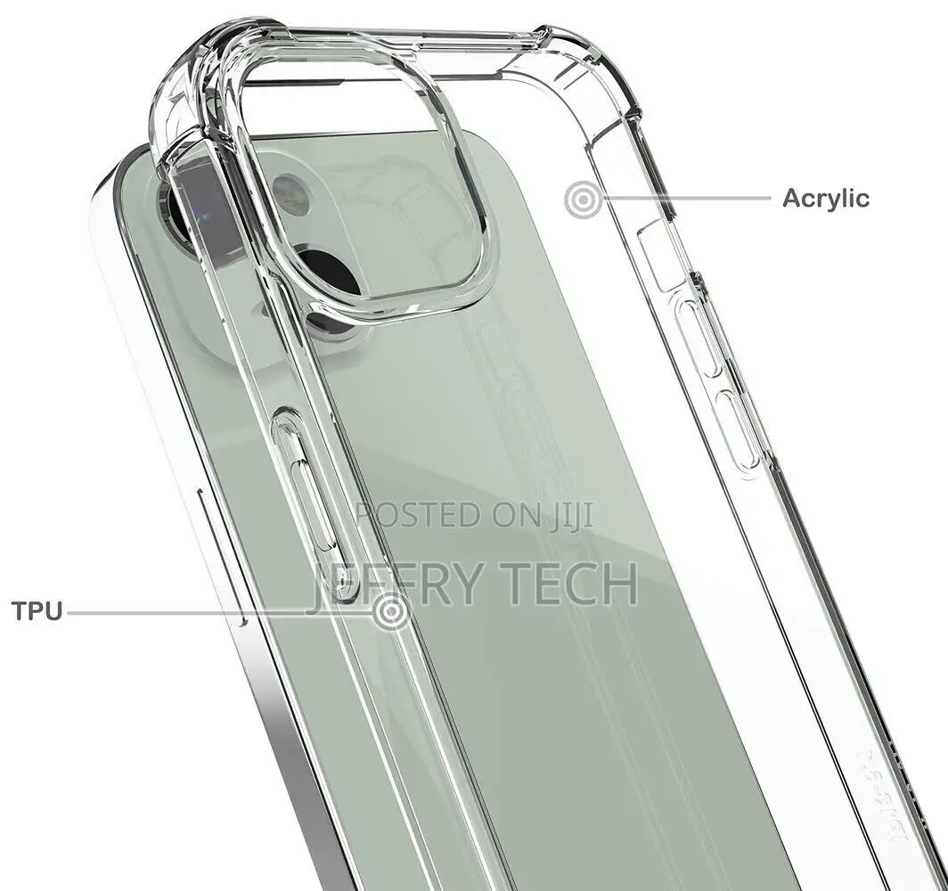 Transparent Anti-Shock Clear Phone Case Cover for iPhone 13