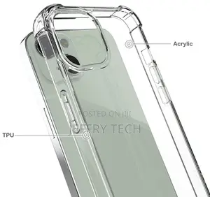 Transparent Anti-Shock Clear Phone Case Cover for iPhone 13
