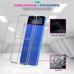 Clear Slim TPU Case Grip Cover for Samsung Galaxy Z Flip3 5G