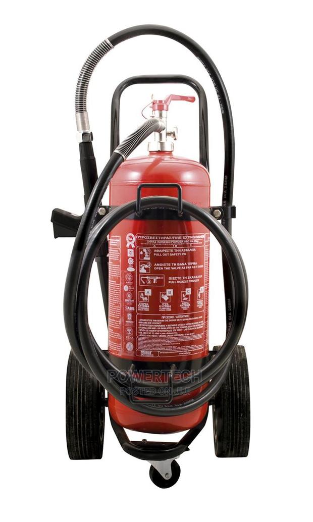 25kg Powder Trolley Fire Extinguisher: - main view