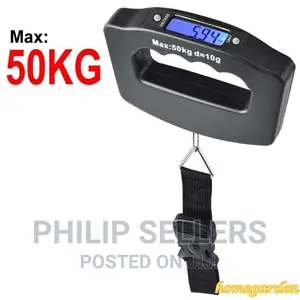 50kg Electronic Luggage Scale LCD Display Travel Digital Ha