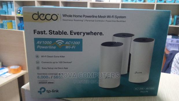 Tp-Link Deco P9 AC1200 AV1000 Whole Home Powerline Mesh Wifi