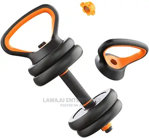 50kg Adjustable 6in1 Dumbbell/Kettlebell/Barbell Set