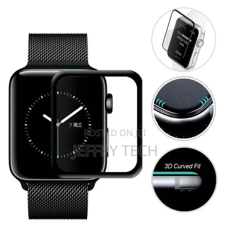 Apple Watch 38 40 42 44 Mm Curved Screen Protector Series 3D