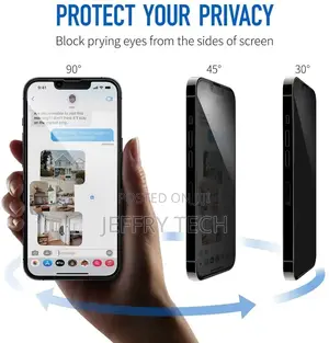 iPhone 13/Pro Privacy Screen Protector Tempered Glass Curved