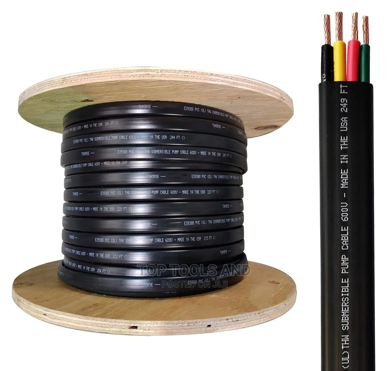 Cable for Submersible Pump 4core 300meters Roll 4.0mm