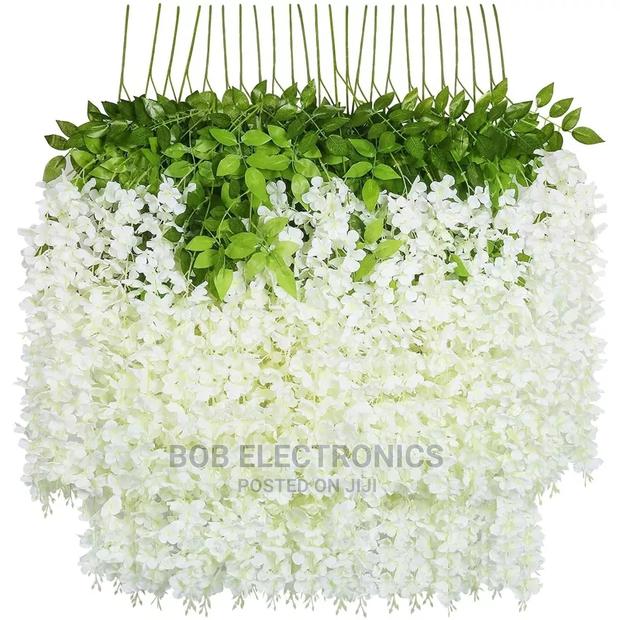 Artificial 3 Strands Hanging Wisteria - thumbnail 3