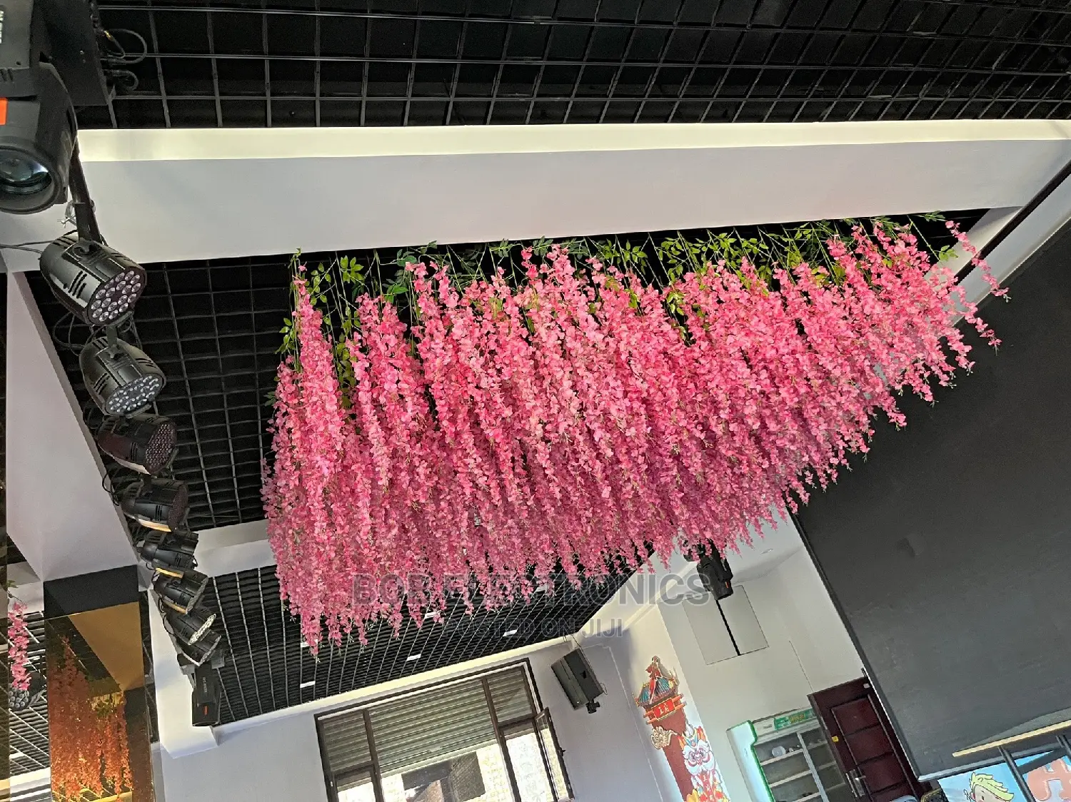 Artificial 3 Strands Hanging Wisteria