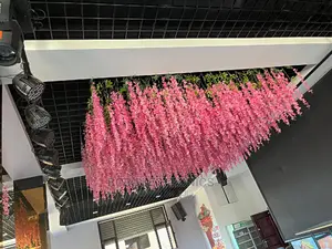 Artificial 3 Strands Hanging Wisteria