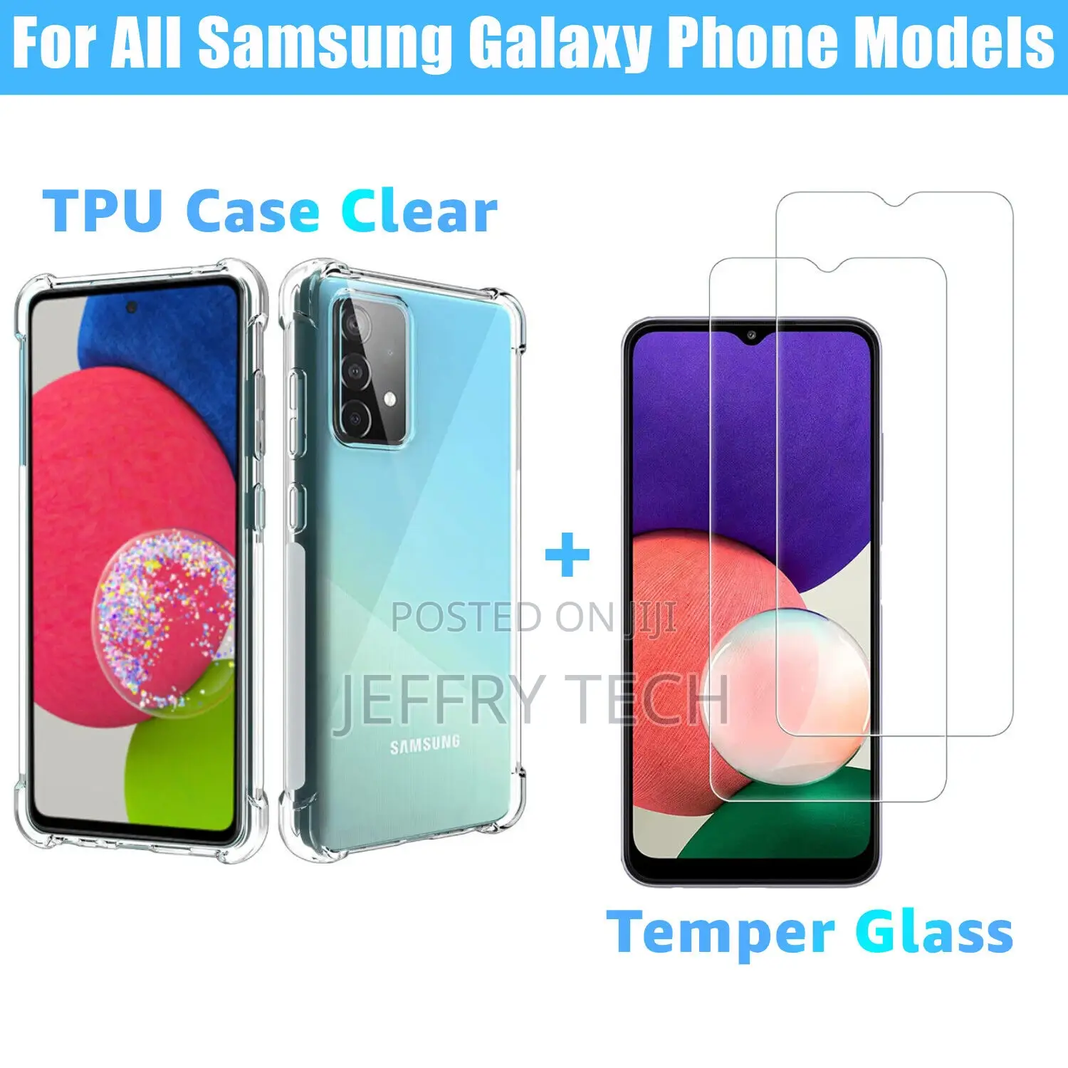 Case Gorilla Glass Screen Protector for Samsung Galaxy A72-
