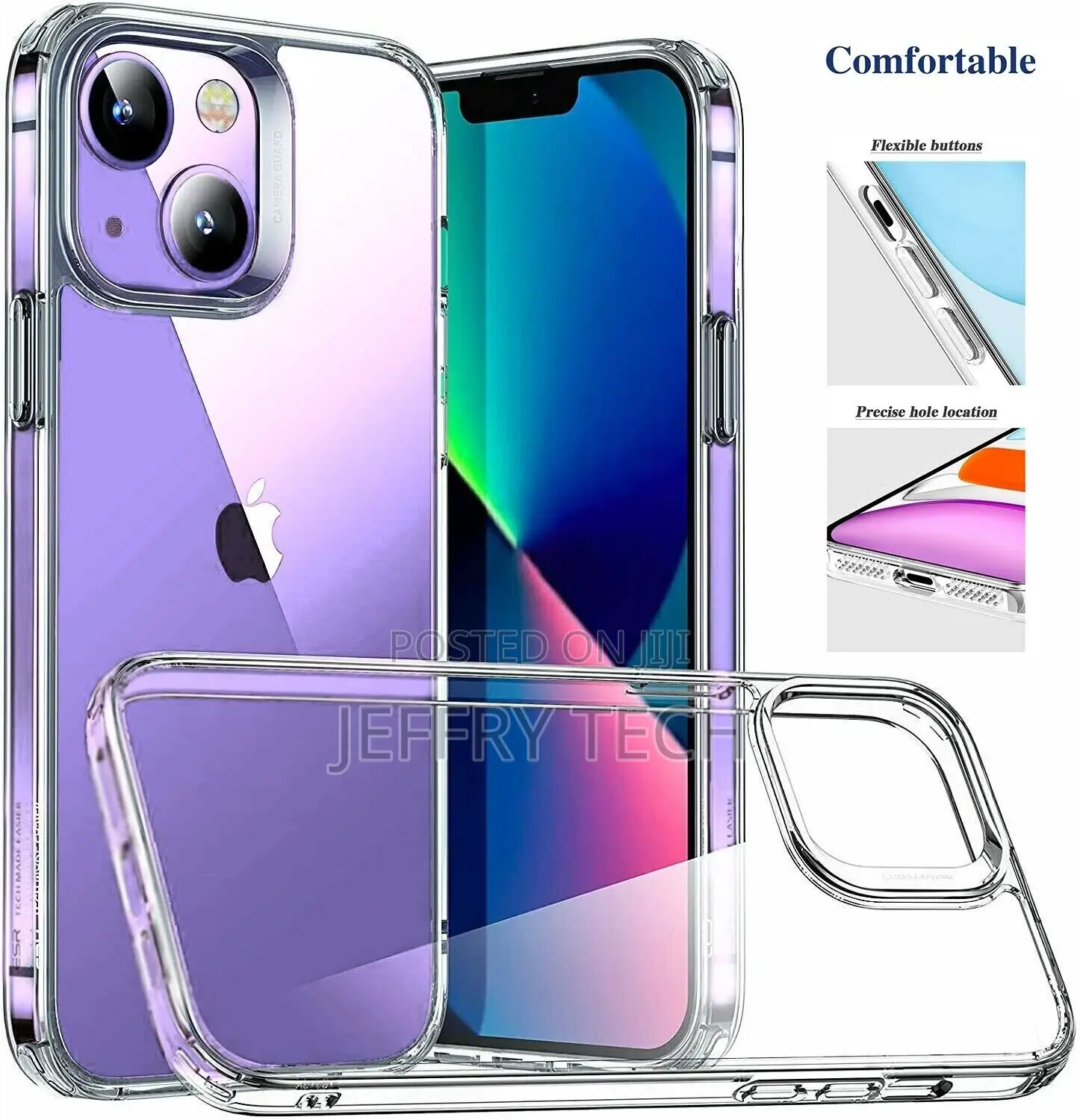 For iPhone 14 Pro Max Case Clear Shockproof Cover Gel Silico