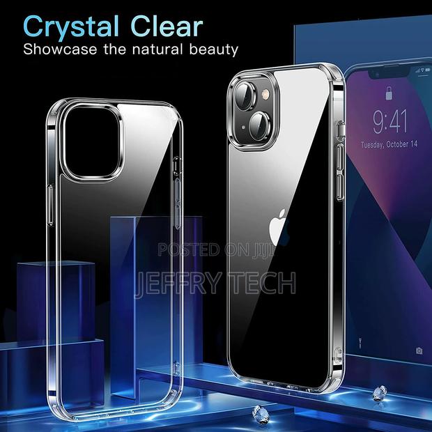 For iPhone 14 Pro Max Case Clear Shockproof Cover Gel Silico - thumbnail 2