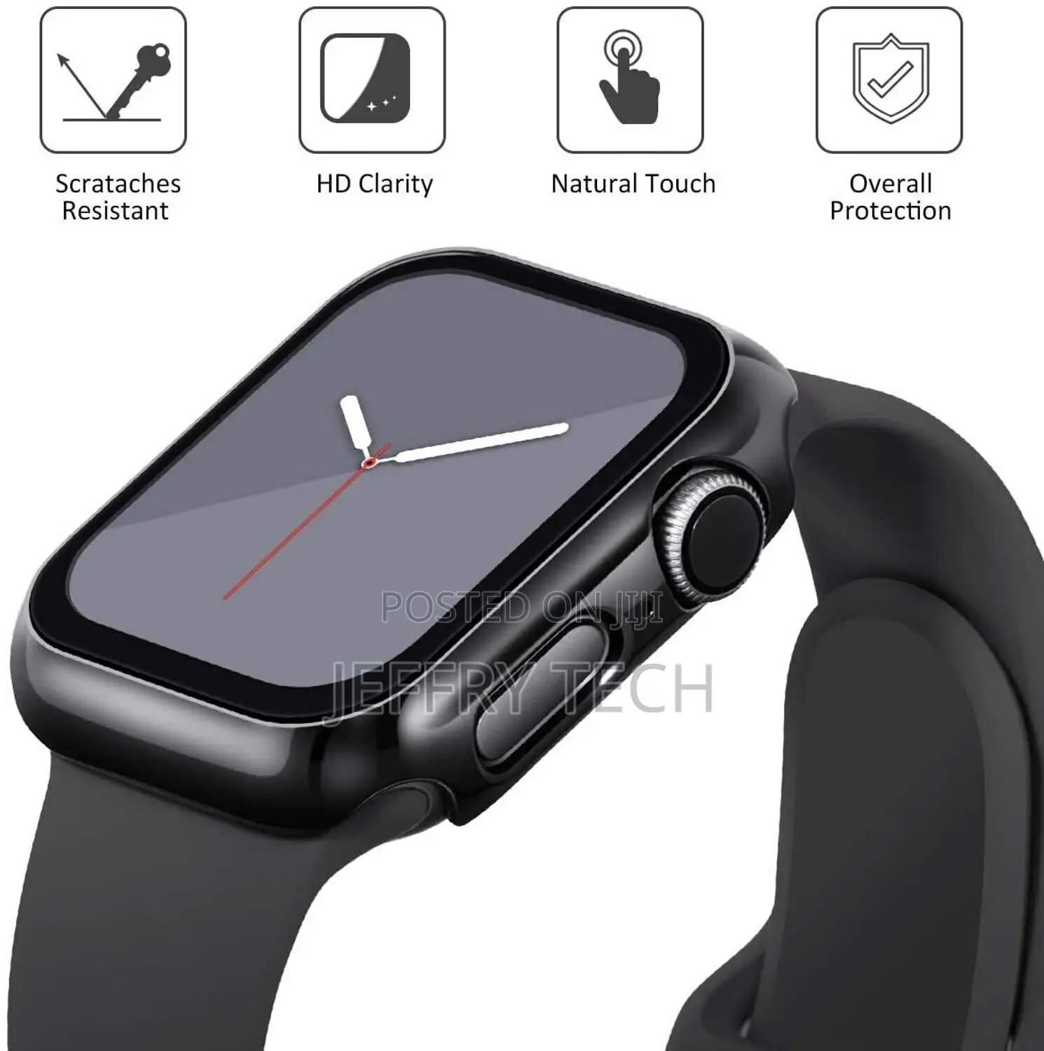 Case Glass for Apple Watch Series 2/3/4/5/6/7 Full Screen