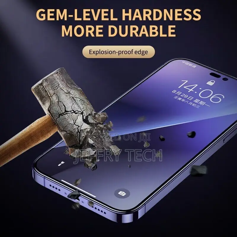 Tempered Protective Glass for iPhone 14 Pro Screen Full Prot