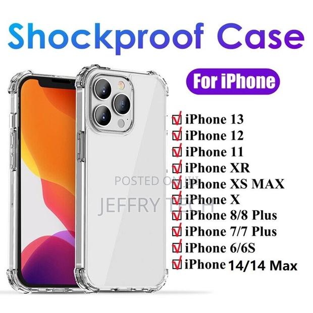 Case for iPhone 14 13 12 Pro Max XR 11 CLEAR Gel Shockproof