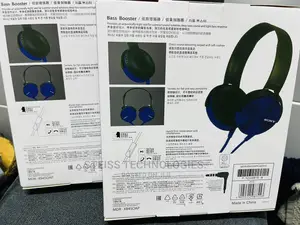 Sony Blue Wired Headphones.