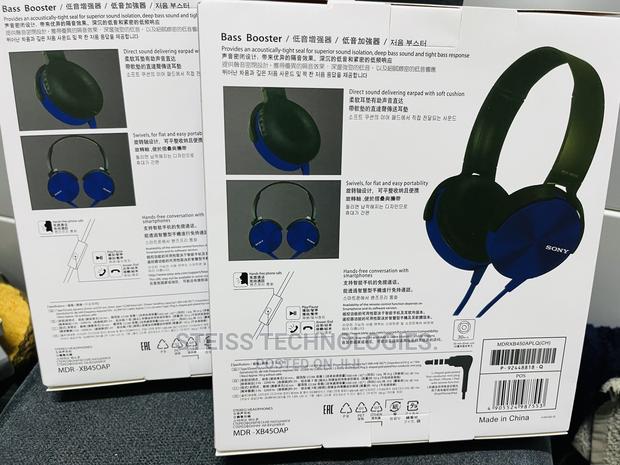 Sony Blue Wired Headphones. - thumbnail 5