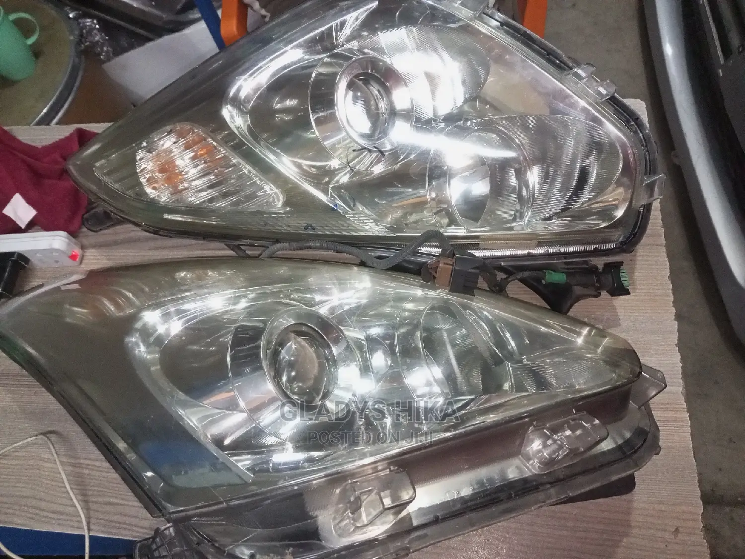 Ex Japan Headlights for Wish 2005 Non Xenon
