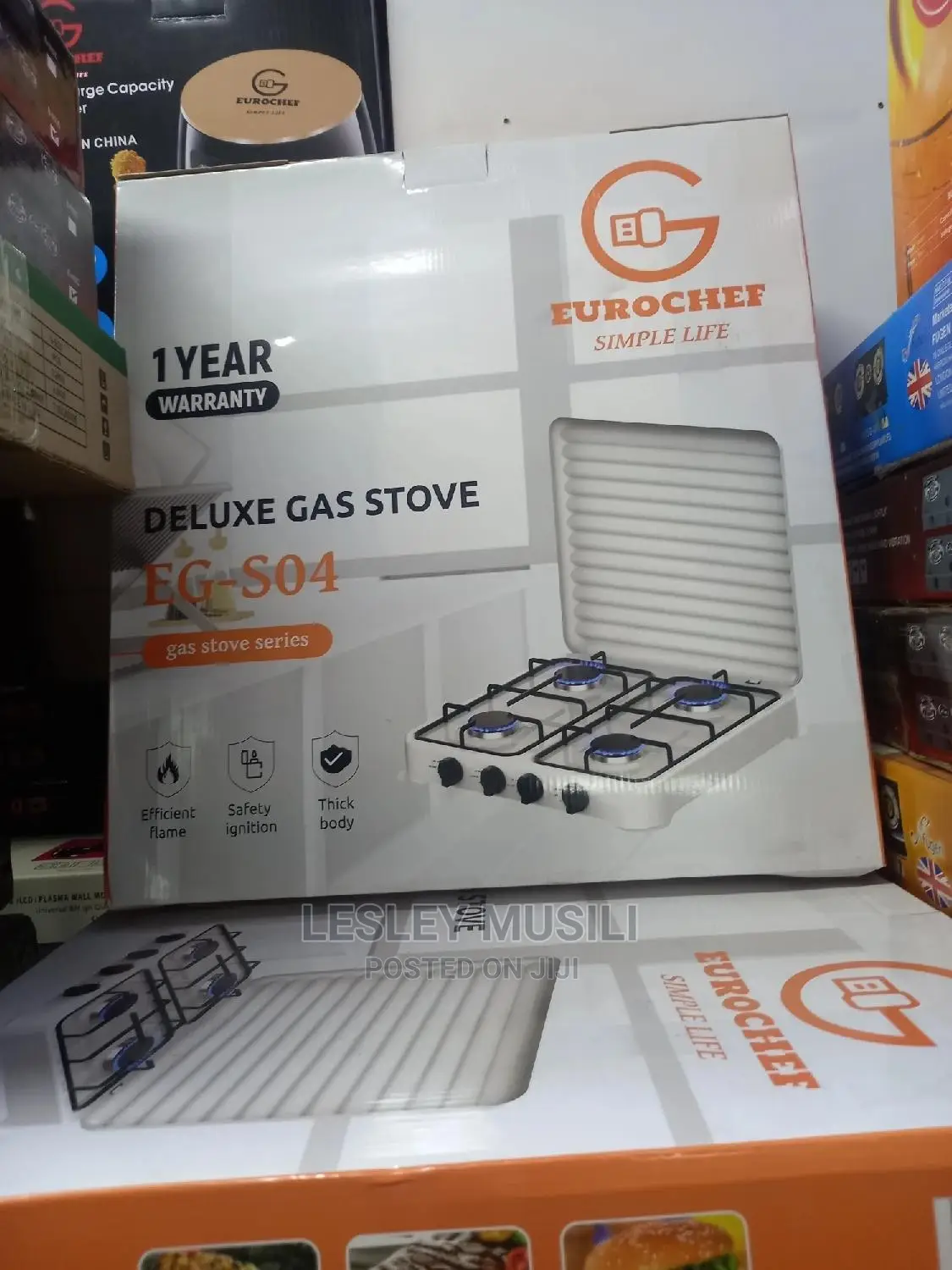 Eurochef 4 Burner Table Top Gas Cooker