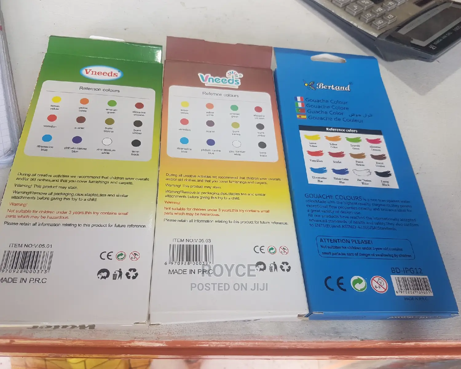 Acrylic Color / Water Color_(12pc Pack Set)