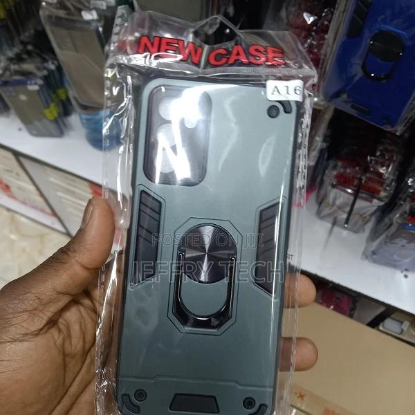 OPPO A16 Case, Slim Shockproof Ring Armor Stand Phone Cover