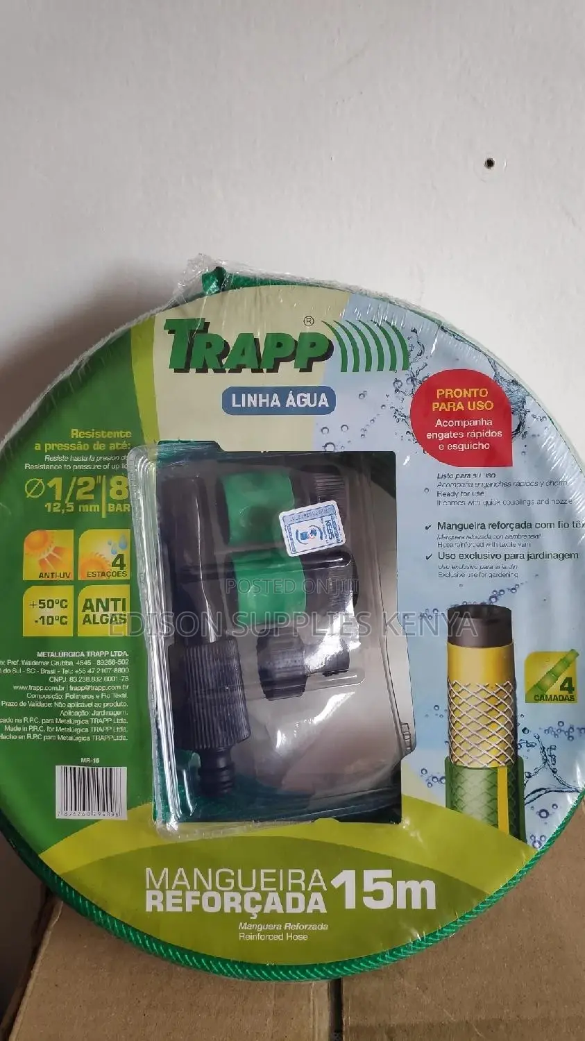 Trapp Hose Pipe Garden 1/2" Brazilian Made Premium Quality