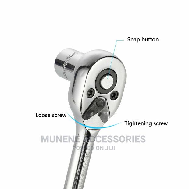 46pc 1⁄4" 1/4inch Ratchet Socket Set With Allen Key Hex Head - thumbnail 4