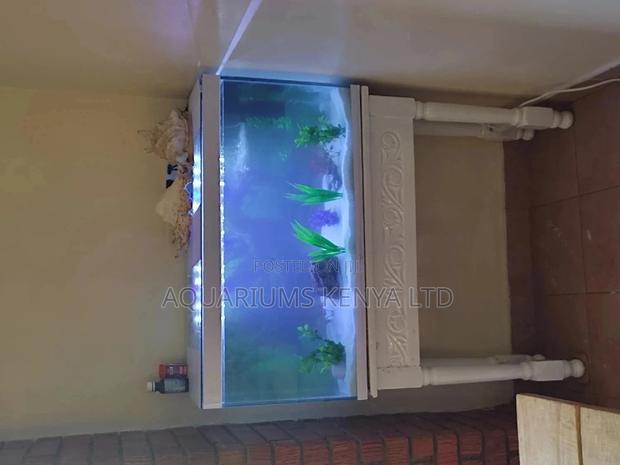 White 3ft Aquarium, Custom Made Aquarium. - main view