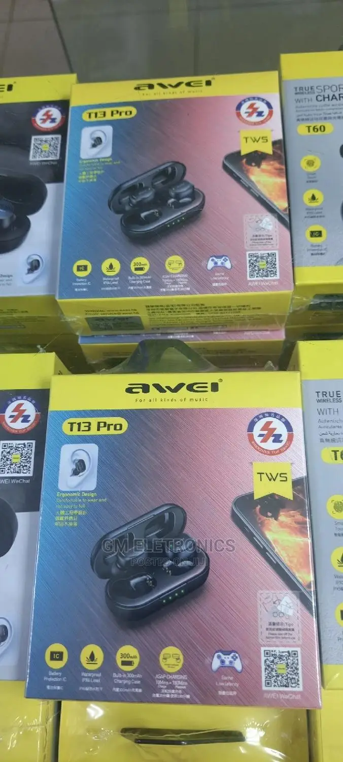 Awei T13 PRO Stereo Wireless Earbuds.