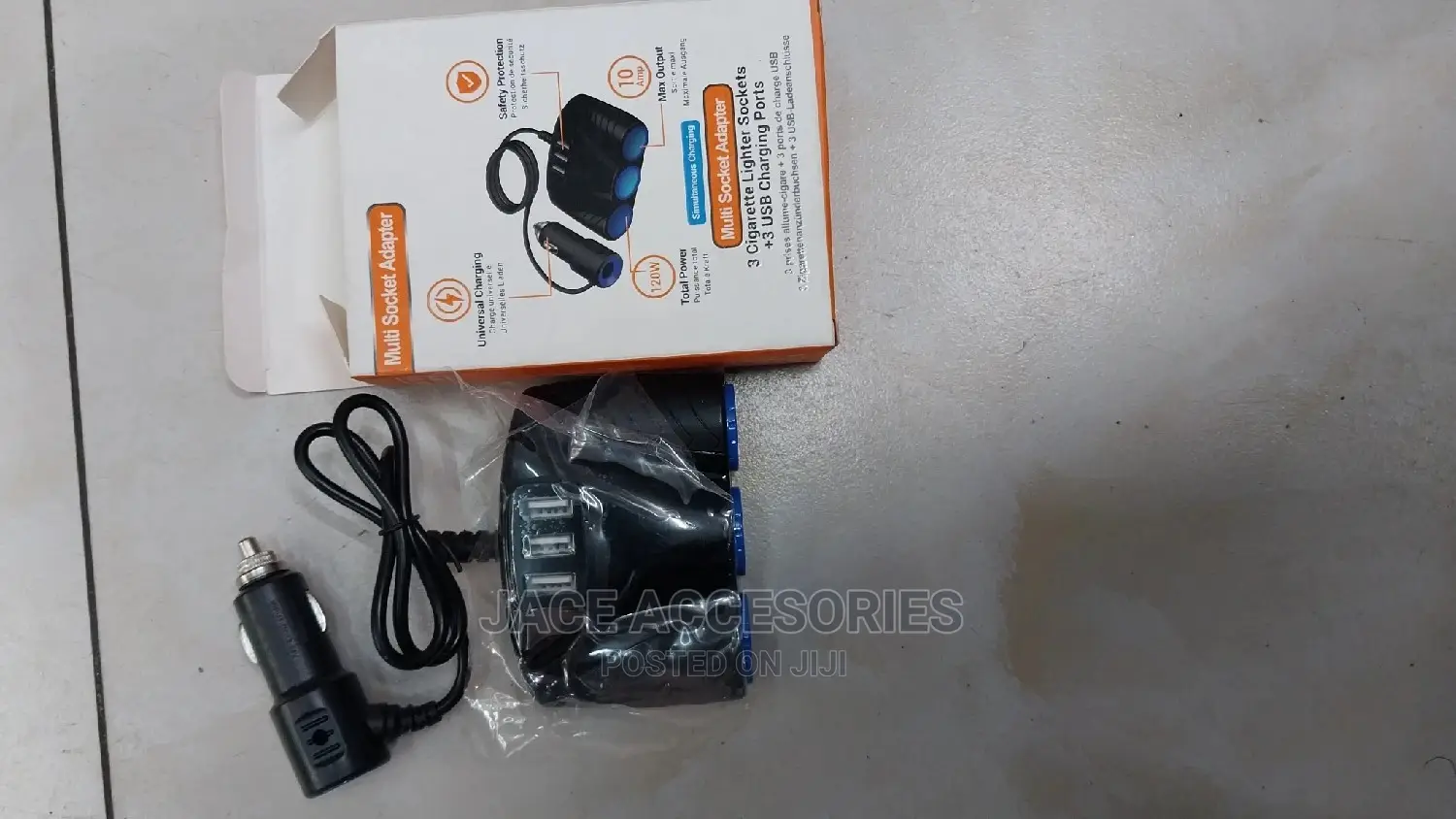 Car Cigarette Lighter Adapter 3 Way