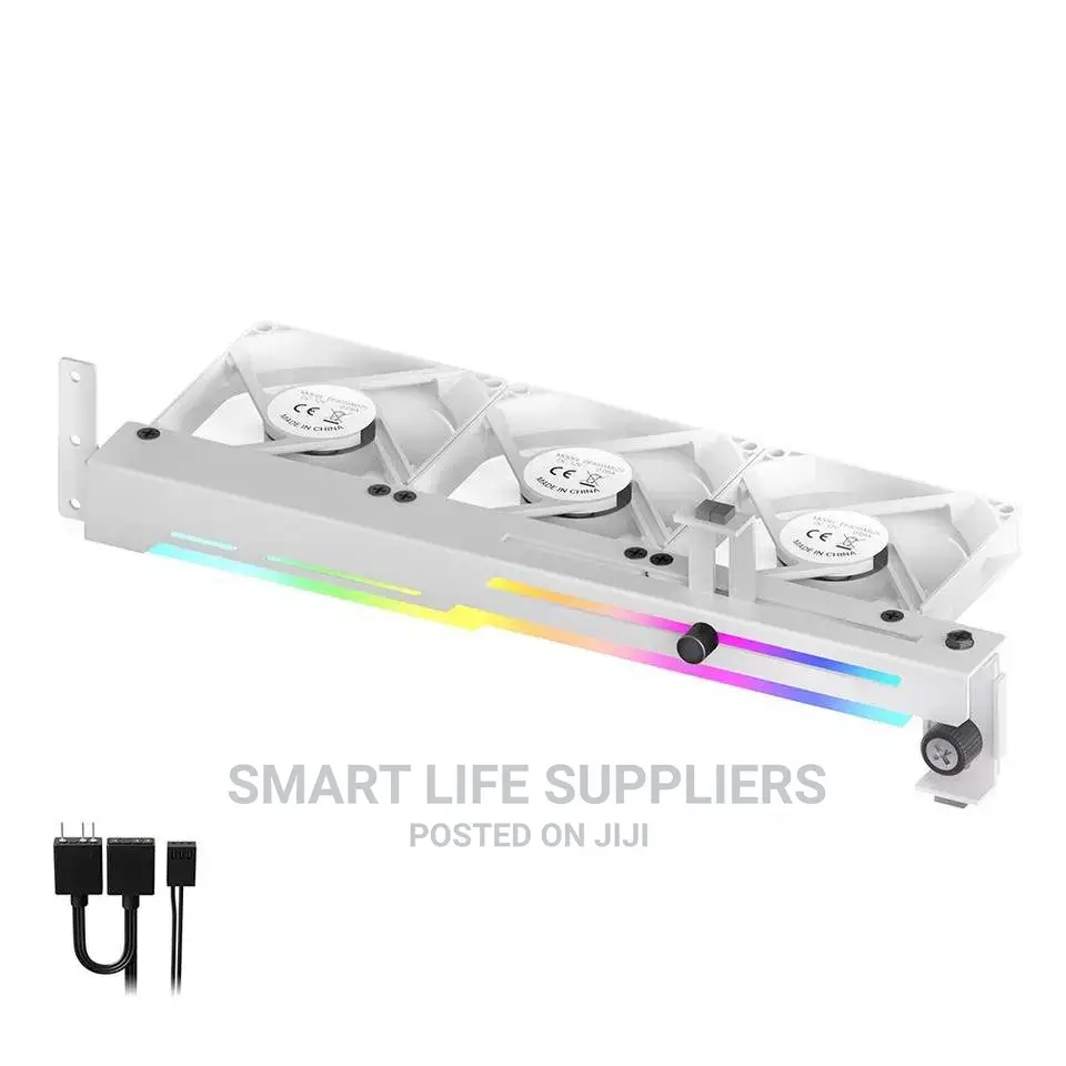 GPU Bracket ARGB 5V 3pin LED Graphics Card Cooler With 3 Fa