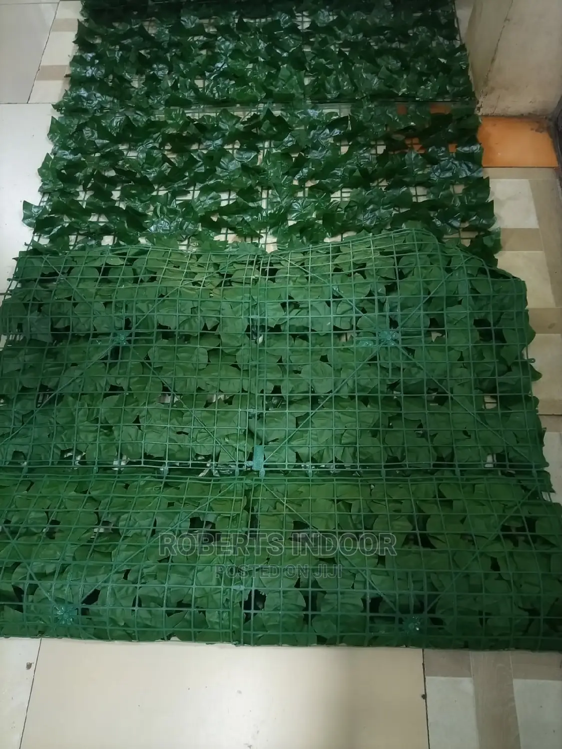 Dark Green Artificial Flower Fence