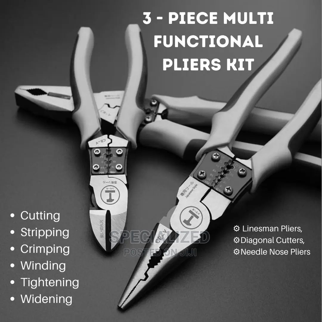 3 Piece Multi Pliers Toolkit