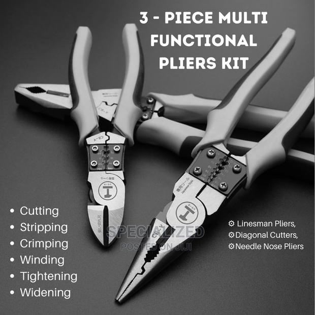 3 Piece Multi Pliers Toolkit - main view