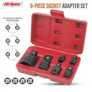 6 Piece Socket Adapter Toolset for Ratchets and Wrenches
