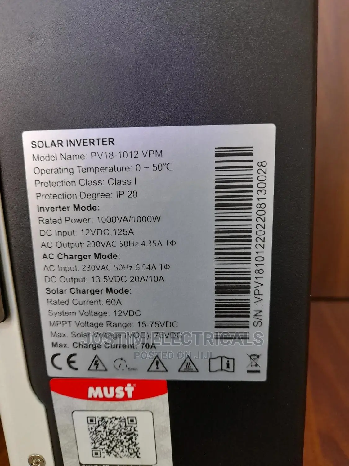 1kva Must Hybrid Inverter