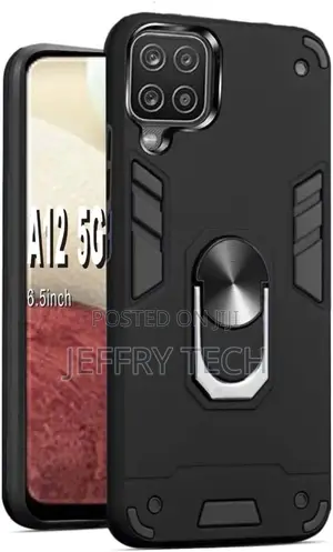 Samsung Galaxy A12 5G Case Ring Kickstand Holder Grip Built-