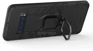 Samsung S10 Plus, Hard Back Kickstand Cover With Metal Finge