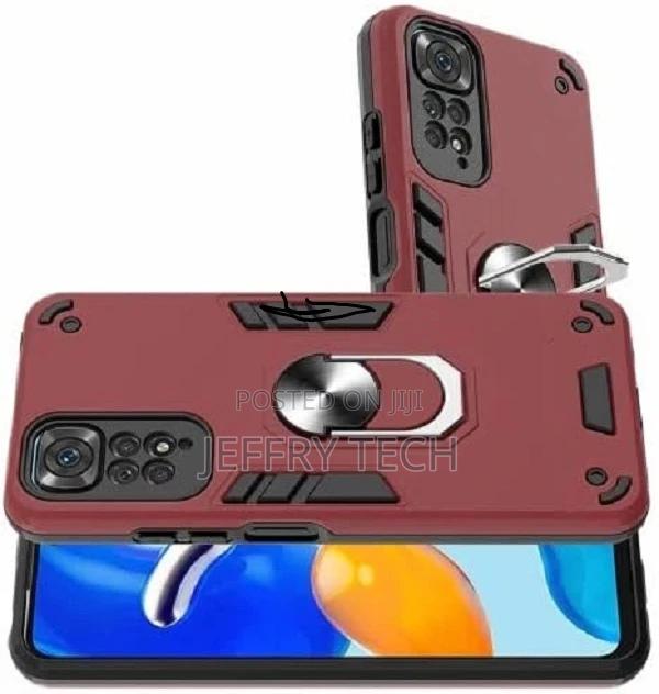 Back Cover With Metal Finger Ring Xiaomi Redmi Note 11/11s - thumbnail 2