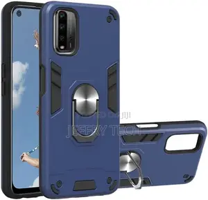 Hard Back Cover With Metal Finger Ring for Xiaomi Redmi 9T