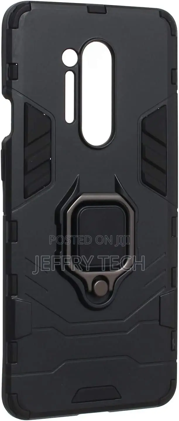 Hard Back Cover With S and Metal Ring for Oneplus 8 Pro -