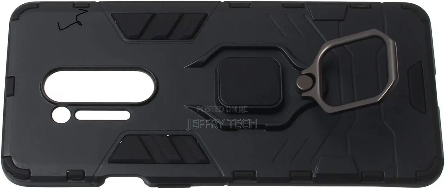 Hard Back Cover With S and Metal Ring for Oneplus 8 Pro -