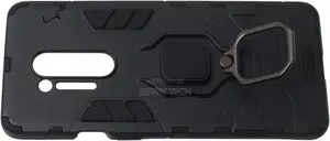 Hard Back Cover With S and Metal Ring for Oneplus 8 Pro -