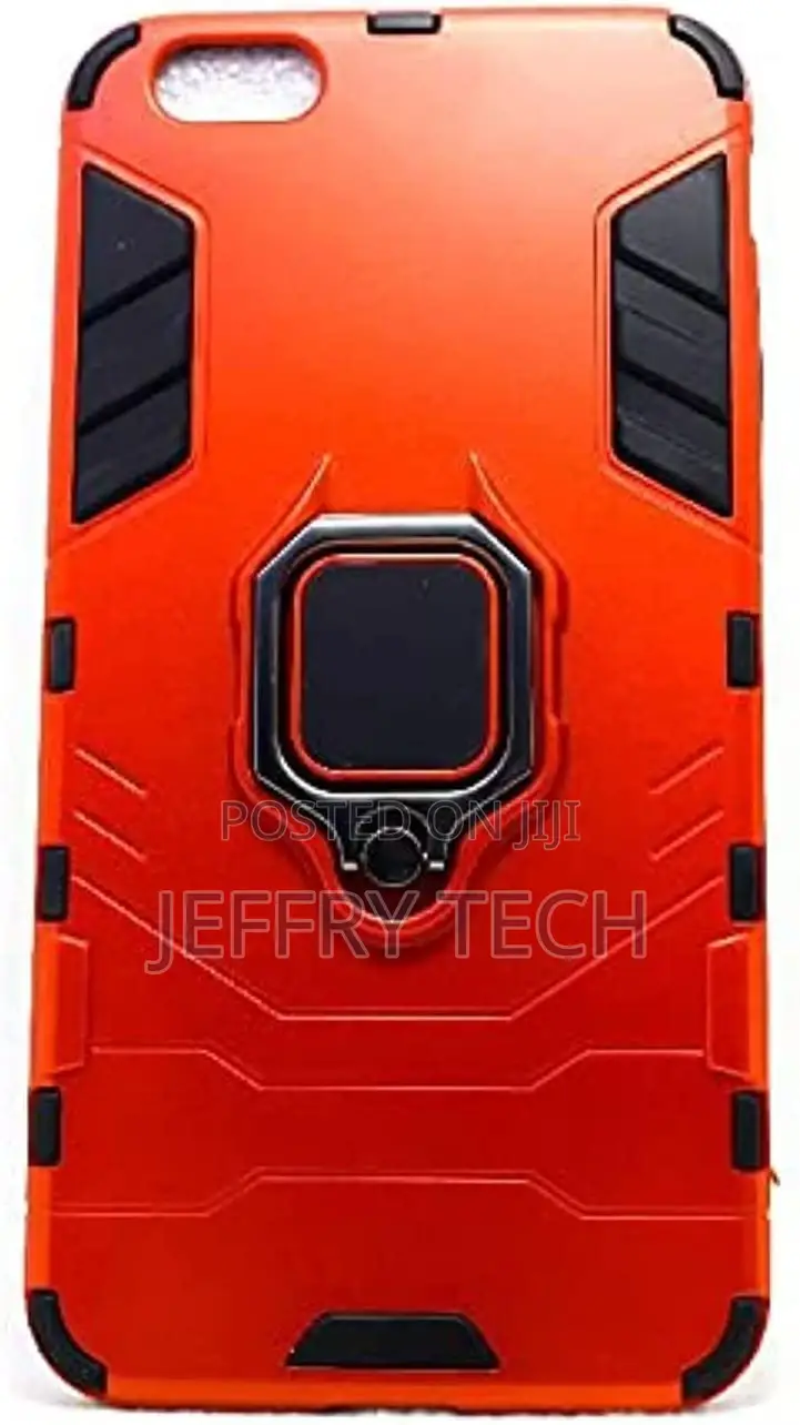 Back Cover With Metal Ring for iPhone 6 Plus ,Red