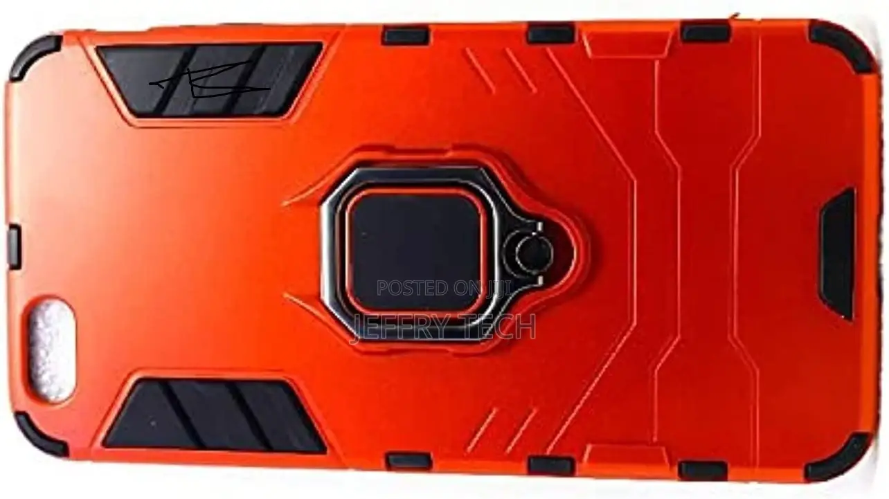 Back Cover With Metal Ring for iPhone 6 Plus ,Red