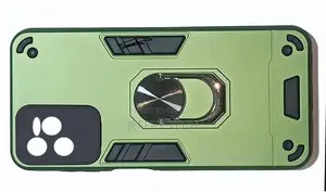 Metal Ring Shockproof Cover for Oppo Relmi C35 (Green)